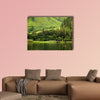 Beautiful lake in tonging Indonesia Multi panel canvas wall art