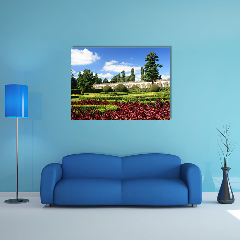 Trees And Flowers Multi Panel Canvas Wall Art