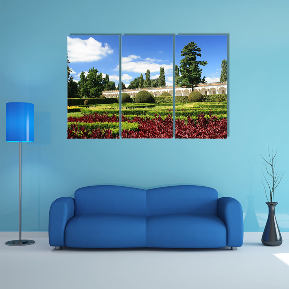 Trees And Flowers Multi Panel Canvas Wall Art