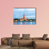 A big Asia city by night to the sunrise multi panel canvas wall art