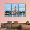 A big Asia city by night to the sunrise multi panel canvas wall art