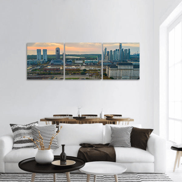 Puerto Madero, Buenos Aires Cityscape Argentina panoramic canvas wall art
