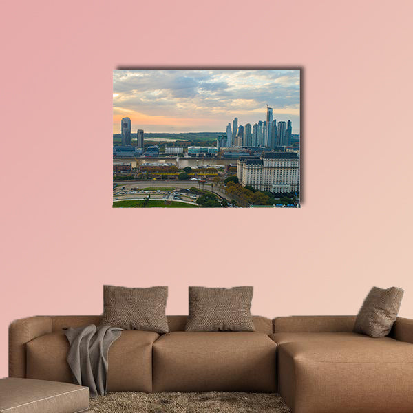 Puerto Madero, Buenos Aires Cityscape, Argentina multi panel canvas wall art