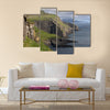 Scenic view of coast of Mykines Multi Panel Canvas Wall Art