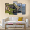 Scenic view of coast of Mykines Multi Panel Canvas Wall Art