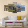 Scenic view of coast of Mykines Multi Panel Canvas Wall Art