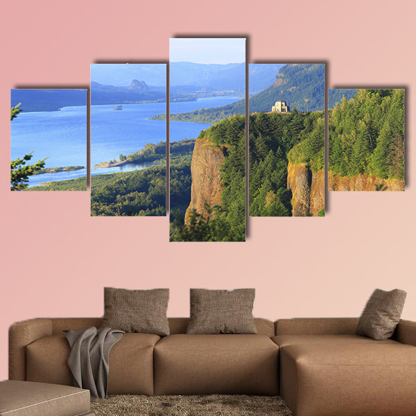 Crown point, Columbia River Gorge Oregon Multi panel canvas wall art