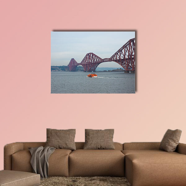 Forth Bridge, cantilever Railway Bridge in Edinburgh multi panel canvas wall art