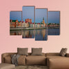 Mari El, Russia. Bruges Quay in the city of Yoshkar-Ola in sunset wall art