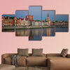 Mari El, Russia. Bruges Quay in the city of Yoshkar-Ola in sunset wall art