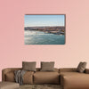 Lisbon cityscape, view of the old town in Portugal multi panel canvas wall art