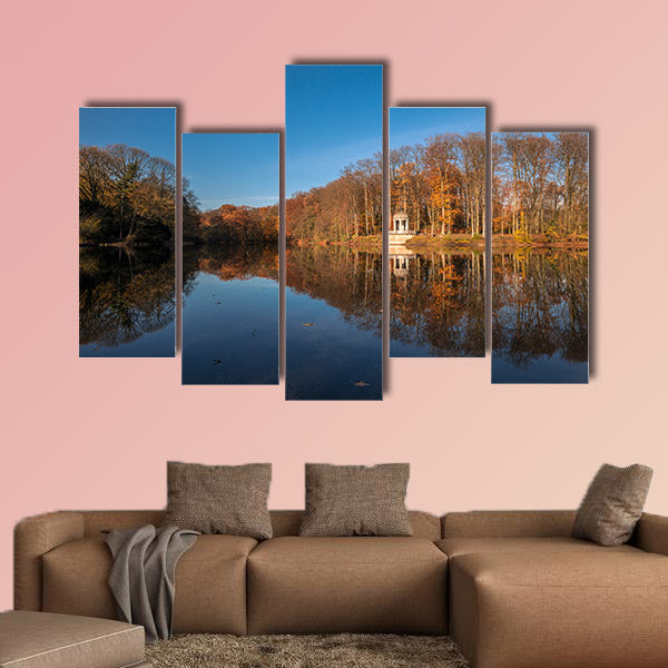 Autumn Colours at Deuss Temple Krefeld multi panel canvas wall art