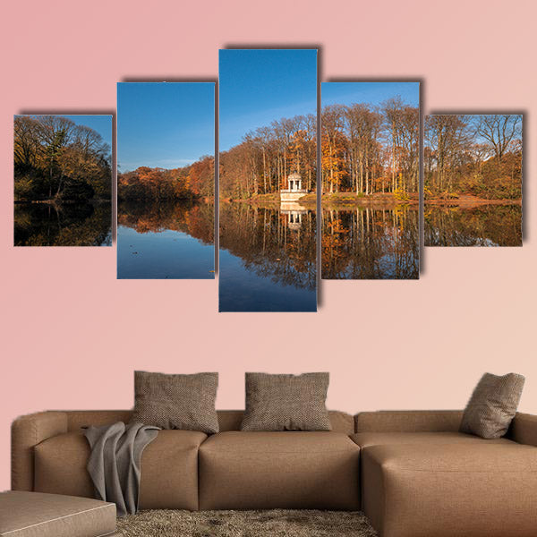Autumn Colours at Deuss Temple Krefeld multi panel canvas wall art