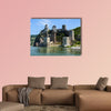 The medieval golubac fortress on the Danube River in the Serbia multi panel canvas wall art