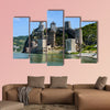 The medieval golubac fortress on the Danube River in the Serbia multi panel canvas wall art