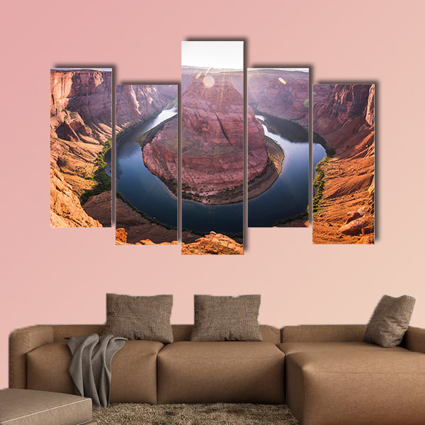 Beautiful horseshoe bend at sunset, page, Arizona, USA wall art