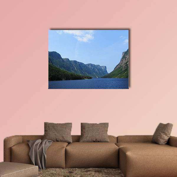Looking back from the tour boat at the end of the canvas wall art