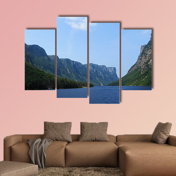 Looking back from the tour boat at the end of the canvas wall art