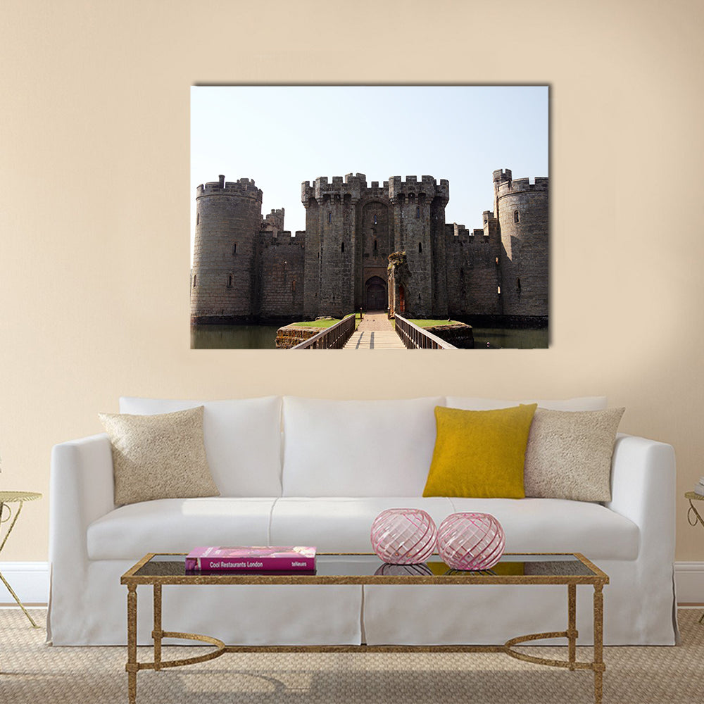 Bodiam Castle near Robertsbridge, East Sussex, England, UK Multi Panel Canvas Wall Art