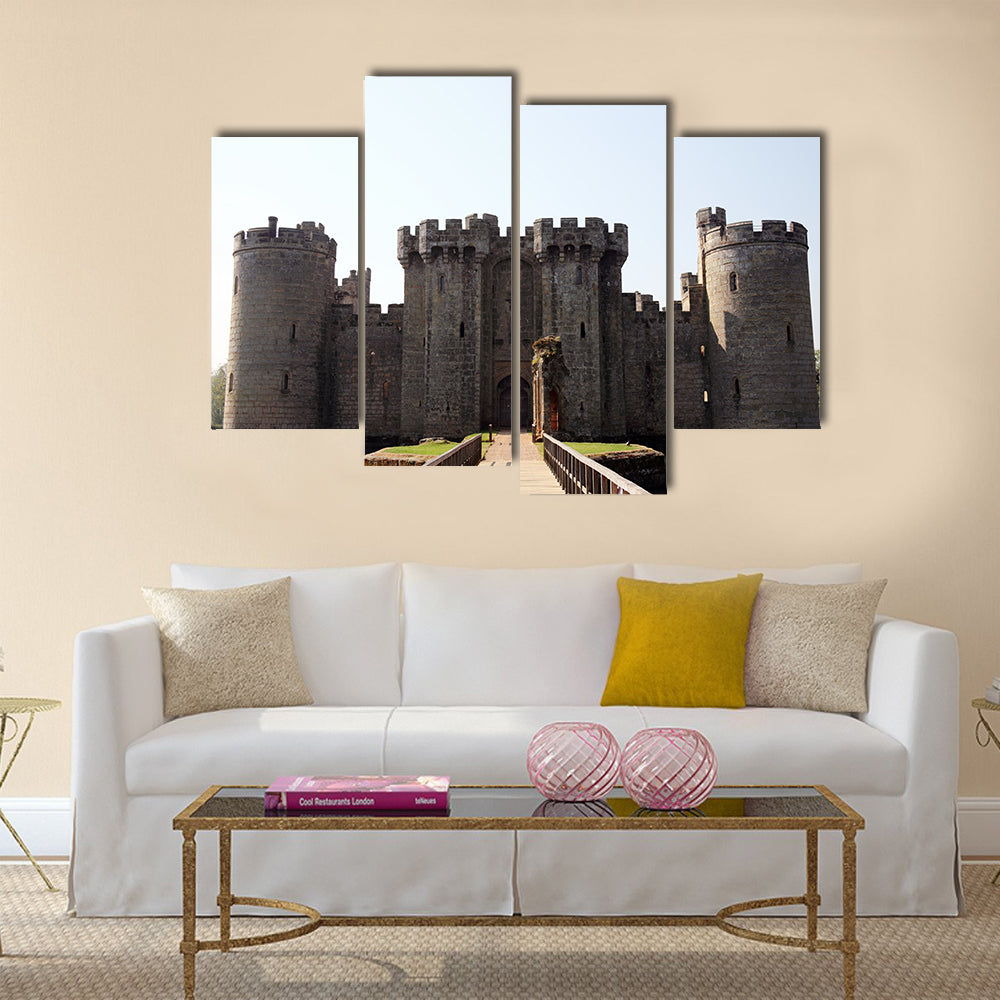 Bodiam Castle near Robertsbridge, East Sussex, England, UK Multi Panel Canvas Wall Art
