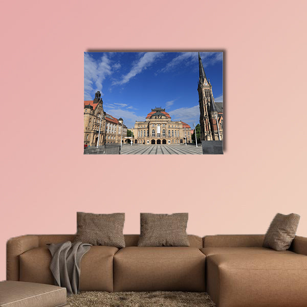Chemnitz city in Germany, State of Saxony multi panel canvas wall art