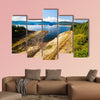 Landscape with Lake Oasa in Romanian Carpathians multi panel canvas wall art