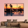 Sunset in a tropical paradise multi panel canvas wall art