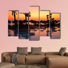 Sunset in a tropical paradise multi panel canvas wall art