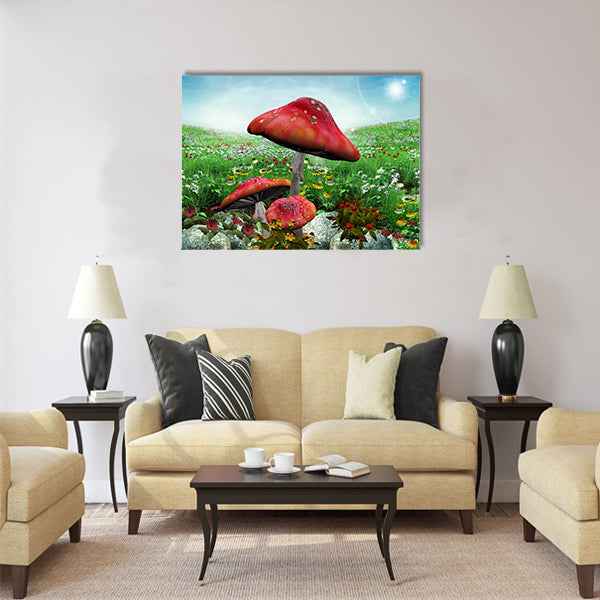 Enchanted nature series  enchanted meadow Multi Panel Canvas Wall Art