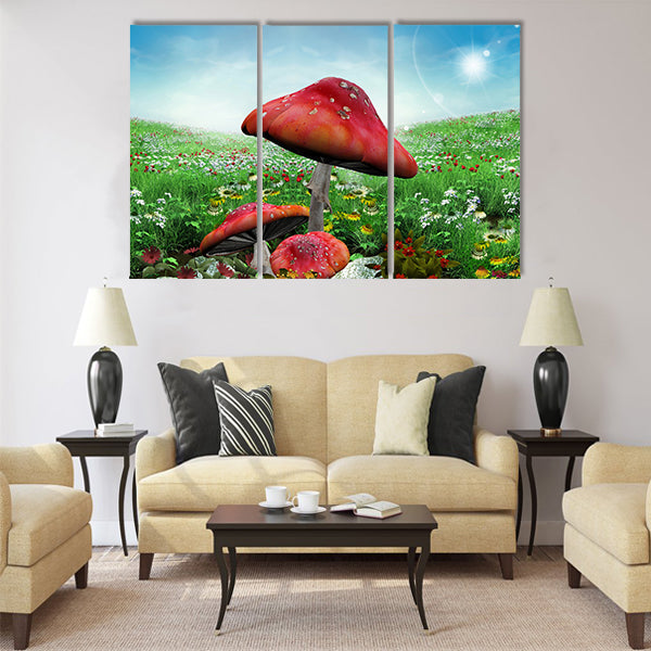 Enchanted nature series  enchanted meadow Multi Panel Canvas Wall Art