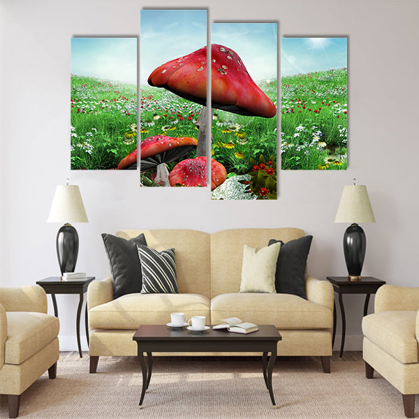 Enchanted nature series  enchanted meadow Multi Panel Canvas Wall Art