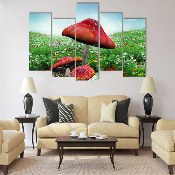 Enchanted nature series  enchanted meadow Multi Panel Canvas Wall Art