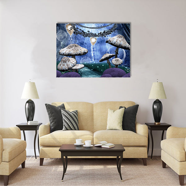 Enchanted fantasy forest Multi Panel Canvas Wall Art