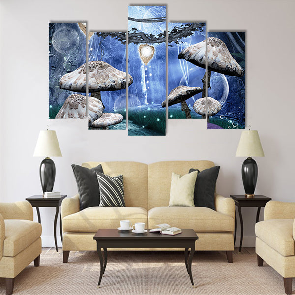 Enchanted fantasy forest Multi Panel Canvas Wall Art