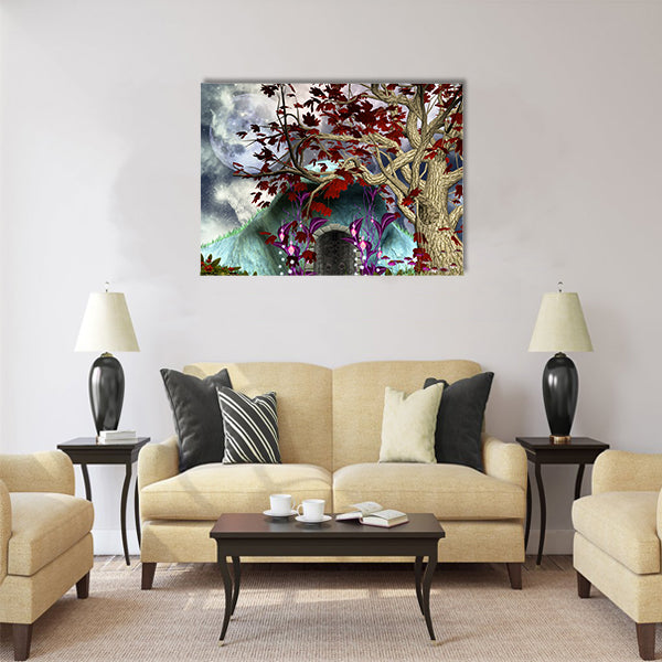 Fairysecret house Multi Panel Canvas Wall Art