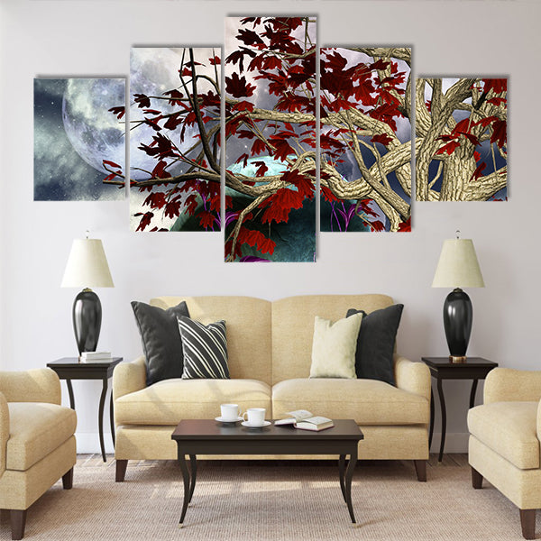 Fairysecret house Multi Panel Canvas Wall Art