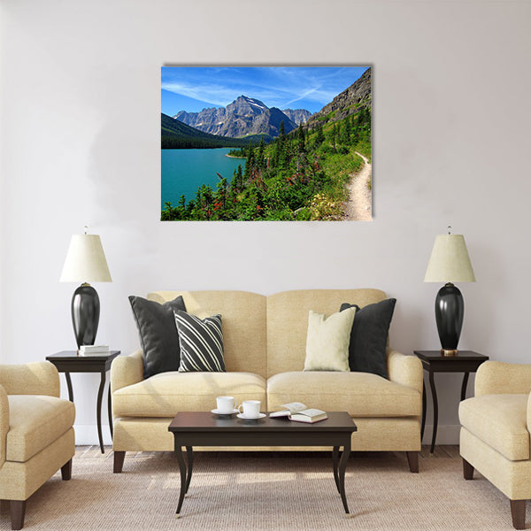 Perfect Summer Hike, Grinnell Glacier Trail multi panel canvas wall art
