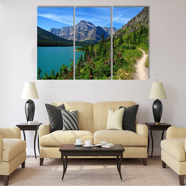 Perfect Summer Hike, Grinnell Glacier Trail multi panel canvas wall art