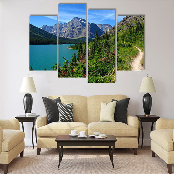 Perfect Summer Hike, Grinnell Glacier Trail multi panel canvas wall art
