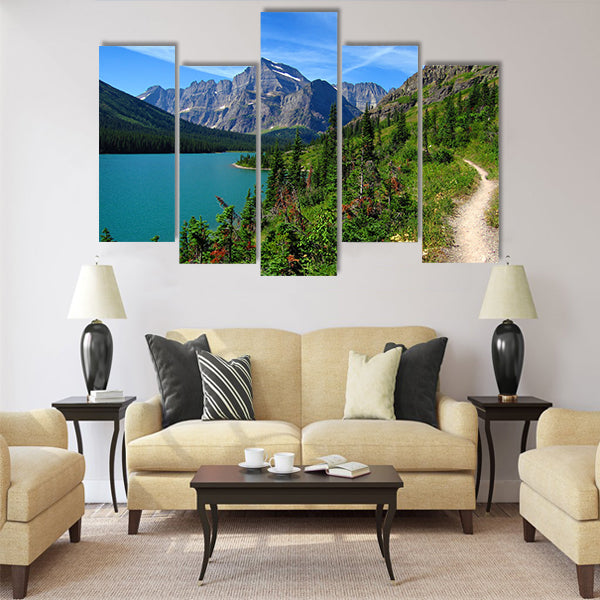 Perfect Summer Hike, Grinnell Glacier Trail multi panel canvas wall art