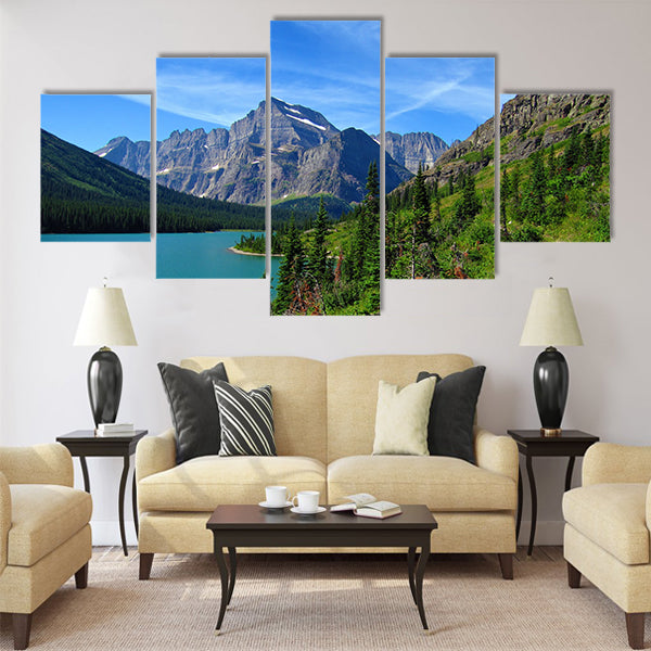 Perfect Summer Hike, Grinnell Glacier Trail multi panel canvas wall art
