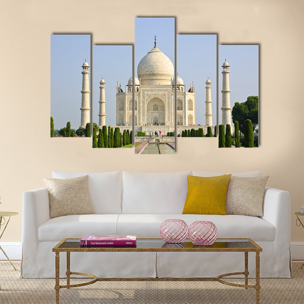 Taj Mahal, India Multi Panel Canvas Wall Art