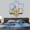 Taj Mahal, India hexagonal canvas wall art