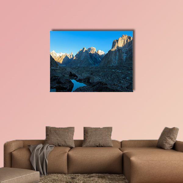 Trango Towers and Baltoro Glacier Karakorum Pakistan, K2 Base Camp Trek. Multi panel canvas wall art