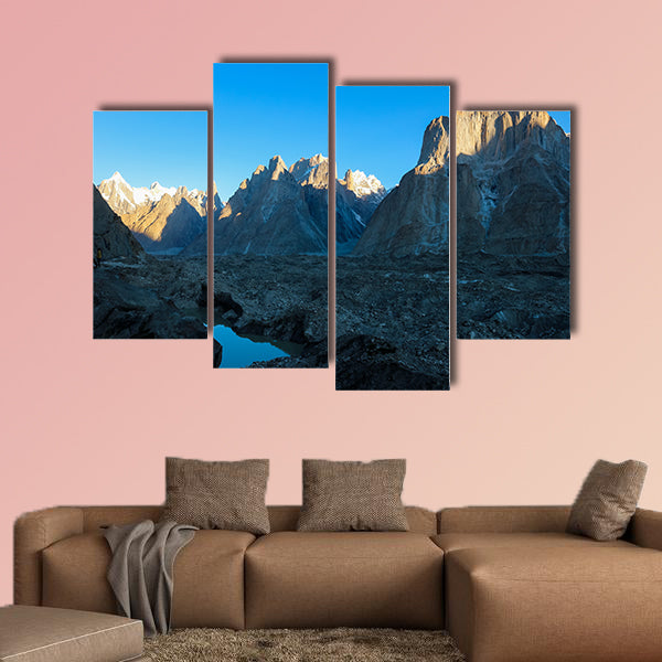 Trango Towers and Baltoro Glacier Karakorum Pakistan, K2 Base Camp Trek. Multi panel canvas wall art