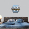 Typical Arctic summer landscape, Spitsbergen hexagonal canvas wall art