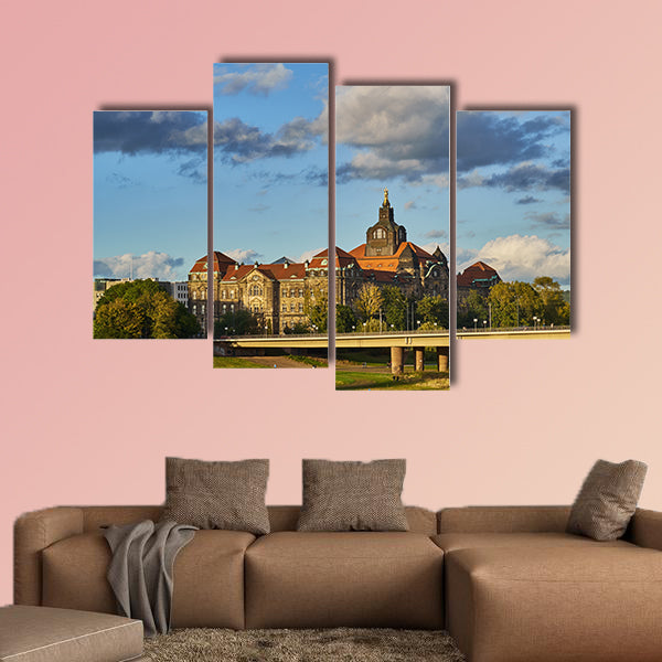 Landmarks of Saxony Germany multi panel canvas wall art