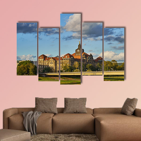 Landmarks of Saxony Germany multi panel canvas wall art