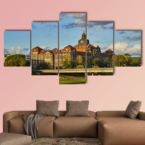 Landmarks of Saxony Germany multi panel canvas wall art