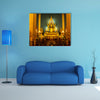 Glorious Statue Of A Buddhist In Thailand Multi Panel Canvas Wall Art